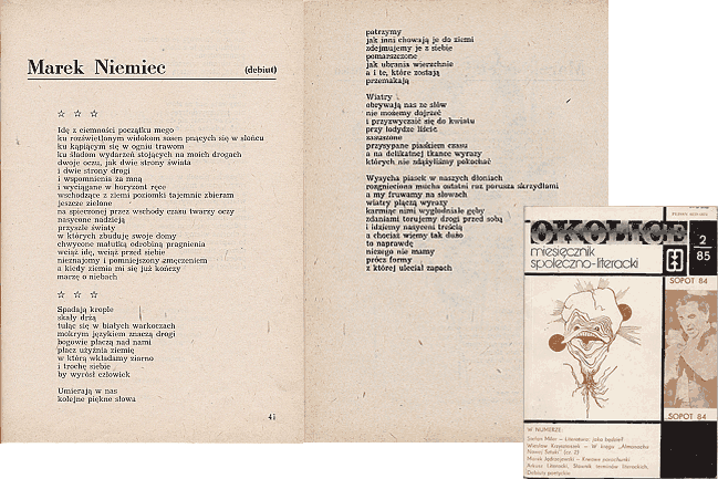 debiut książkowy Marka Nuiemca - II 1985